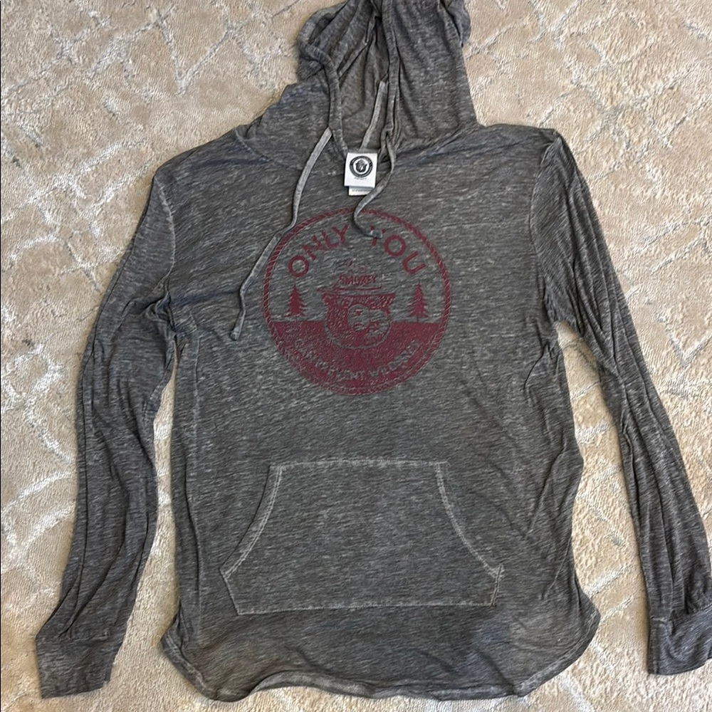 Smokey Bear Gray Hooded Shirt